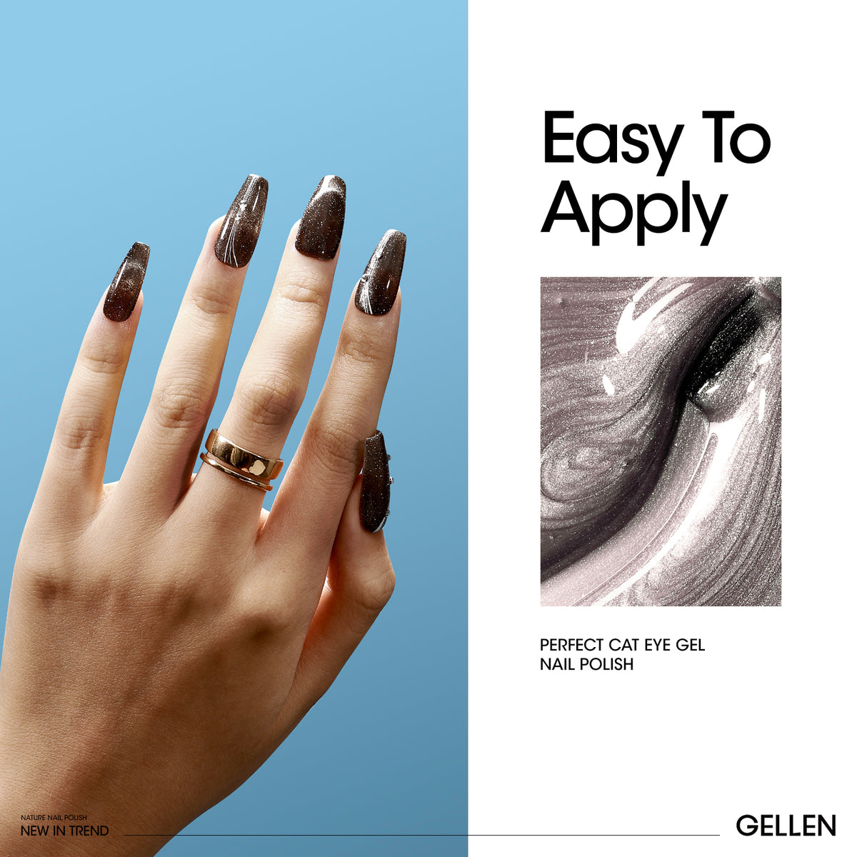 Gellen Cat Eye Gel Nail Polish Set, 6pcs
