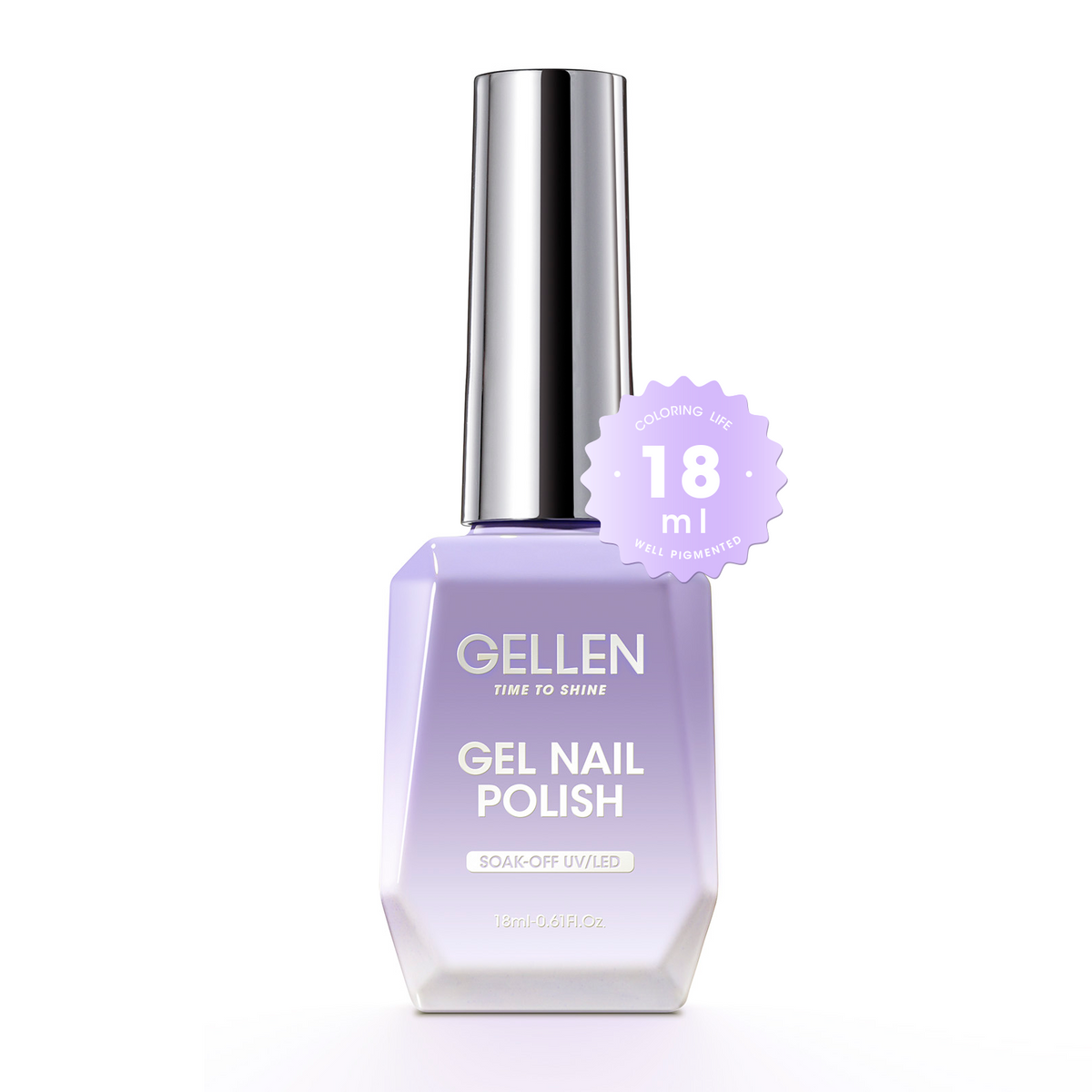 GELLEN Gel Nail Polish White Color Tones #17, 18ml | UV/LED Soak-Off Gel Nail Polish, Lamp Required