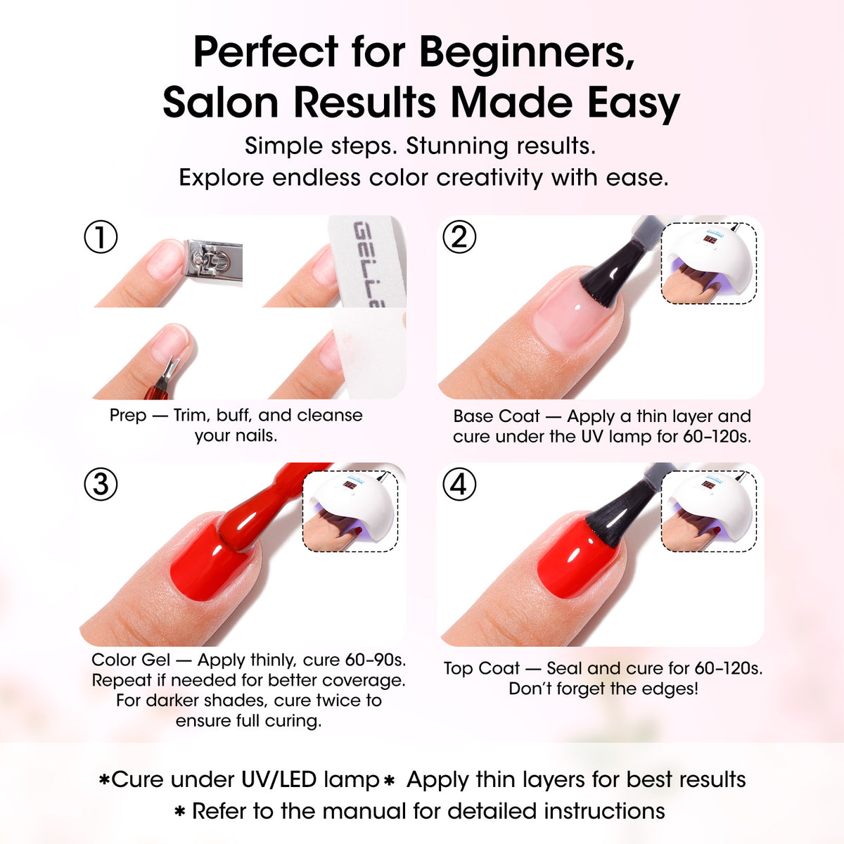Gellen 20+4 Gel Nail Polish Set, Merry & Bright Collection