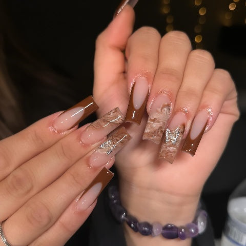 15 Unique French Tip Brown Nail Designs for Every Occasion