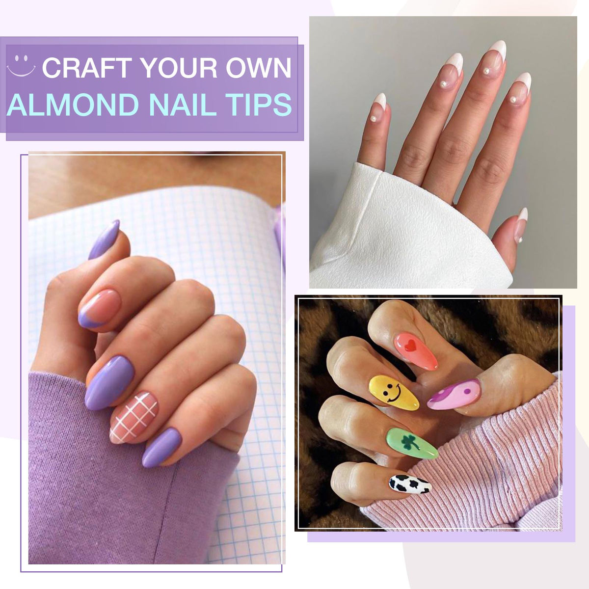 Gellen Almond Nail Tips and Glue Kit 240Pcs
