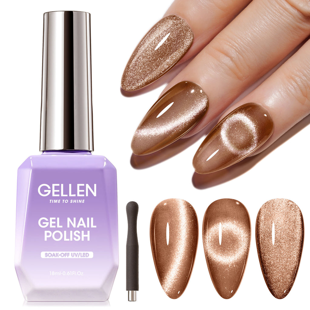 M182 Brown Cat Eye Gel Nail Polish 18ml