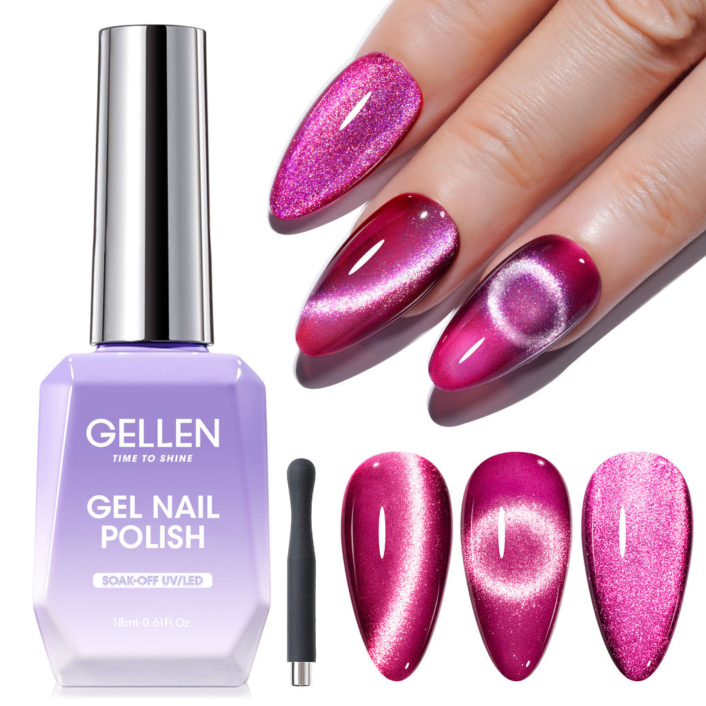 M304 Pink Cat Eye Gel Nail Polish 18ml