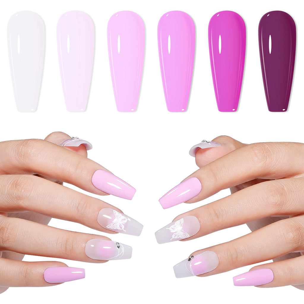 Mystic Orchid 6 Colors Nail Polish Set