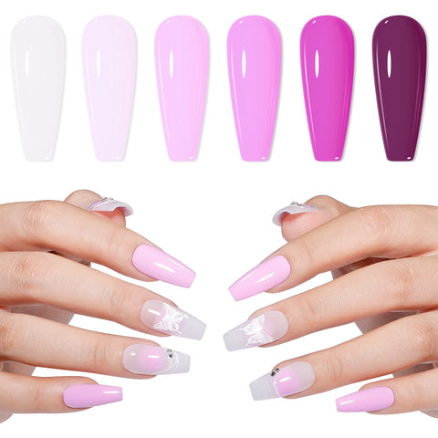 Mystic Orchid 6 Colors Nail Polish Set