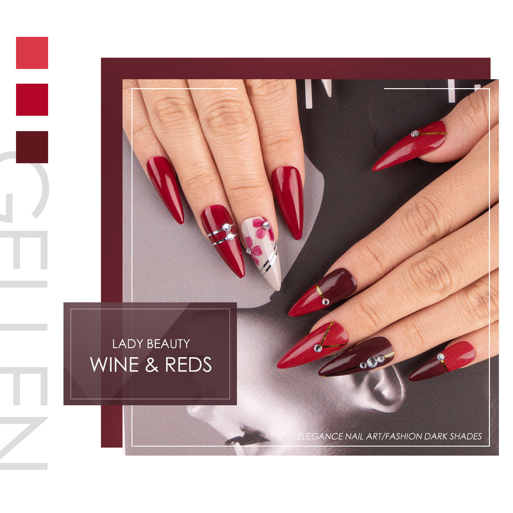 16 Colors Warm Gel Polish Set with Base & Top Coat