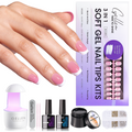 Gellen Pink Press on Nails Kit - French Tips Press on Nails 240pcs