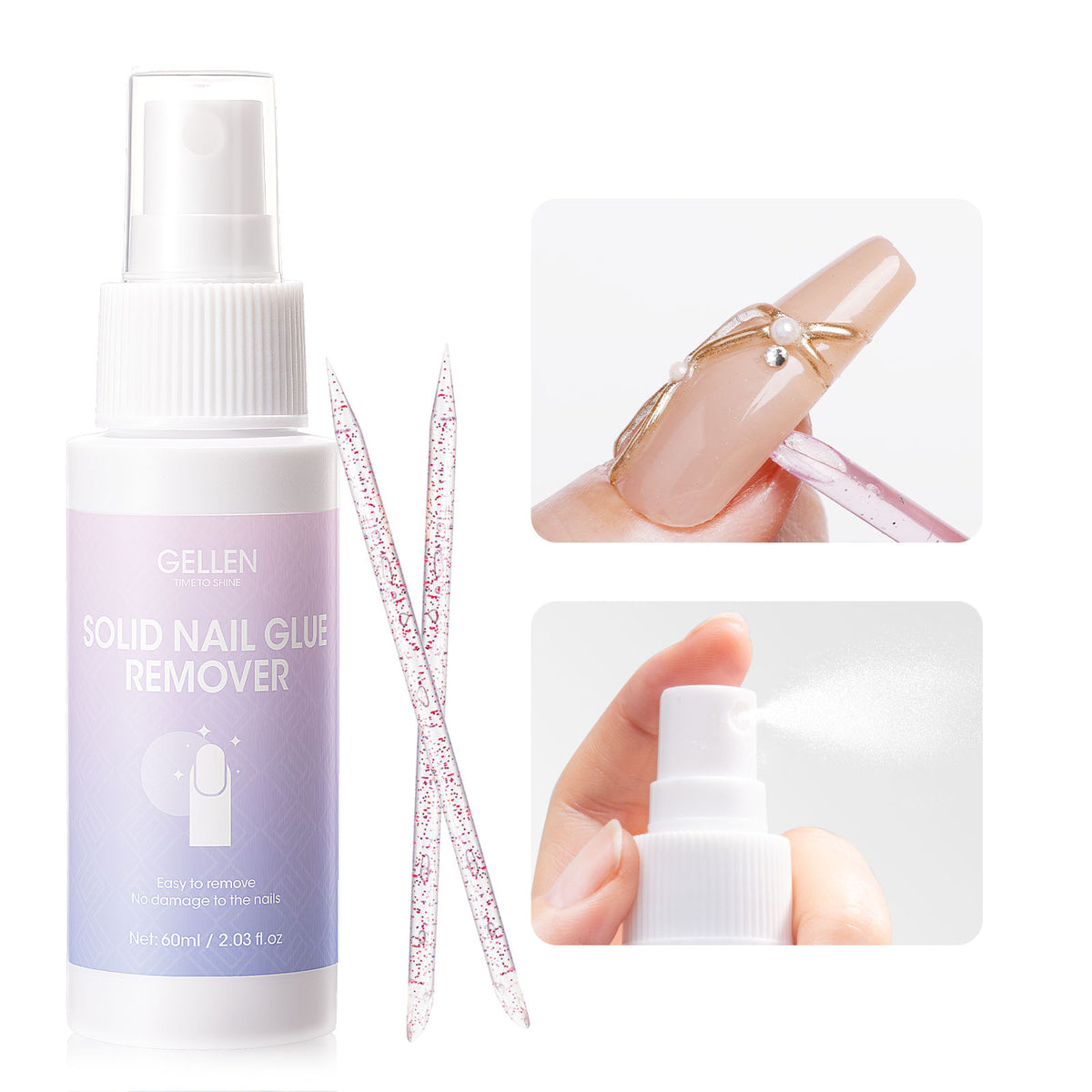 Solid Nail Glue Gel for Nail Tips