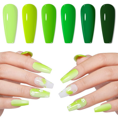 Leafy Grove 6 Colors Nail Polish Set