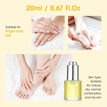 Gellen Cuticle Oil Nourishing Nails, Lemon Scent, 20ml