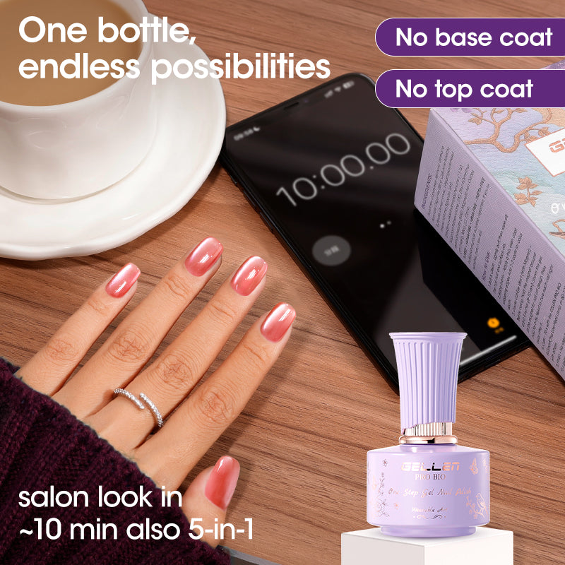 Gellen Pro Bio One Step Gel Nail Polish - Cat Eye Effect