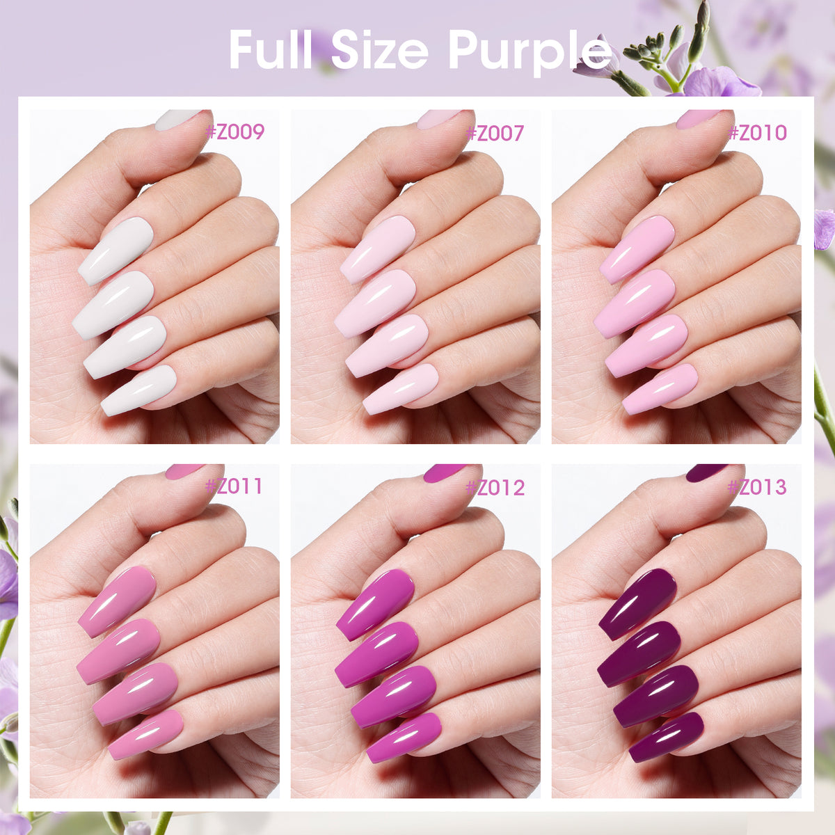 Mystic Orchid 6 Colors Nail Polish Set