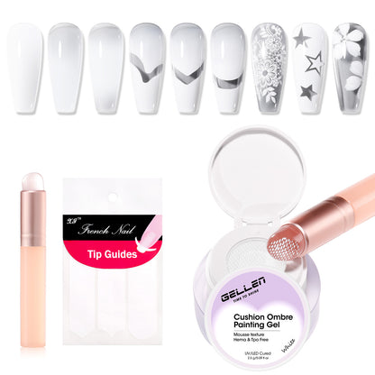 Gellen Cushion Ombre Gel Polish With Double-Head Silicone Pen