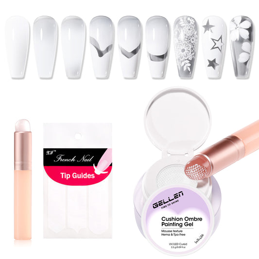 Gellen Cushion Ombre Gel Polish With Double-Head Silicone Pen