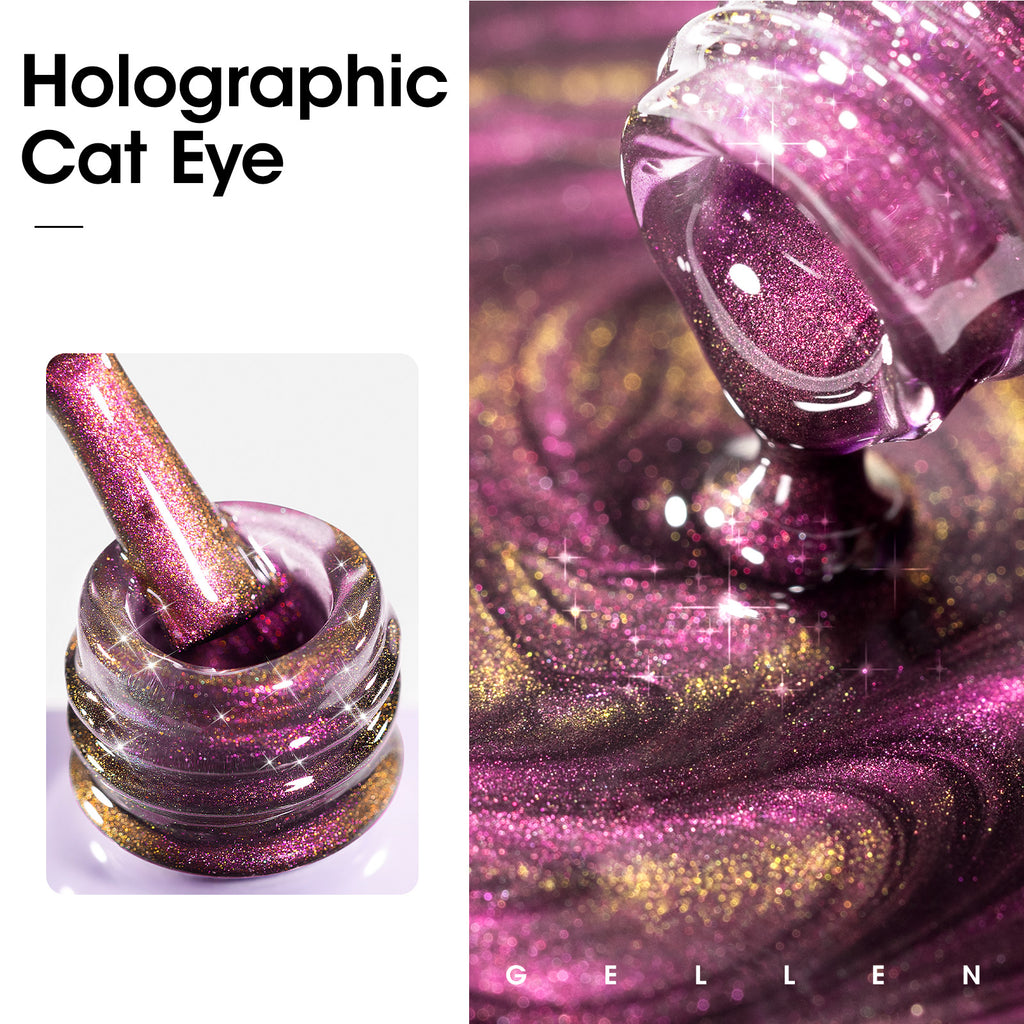 901 Pink Purple Cat Eye Gel Nail Polish 18ml