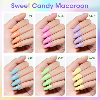 Macaron 6 Colors Nail Polish Set