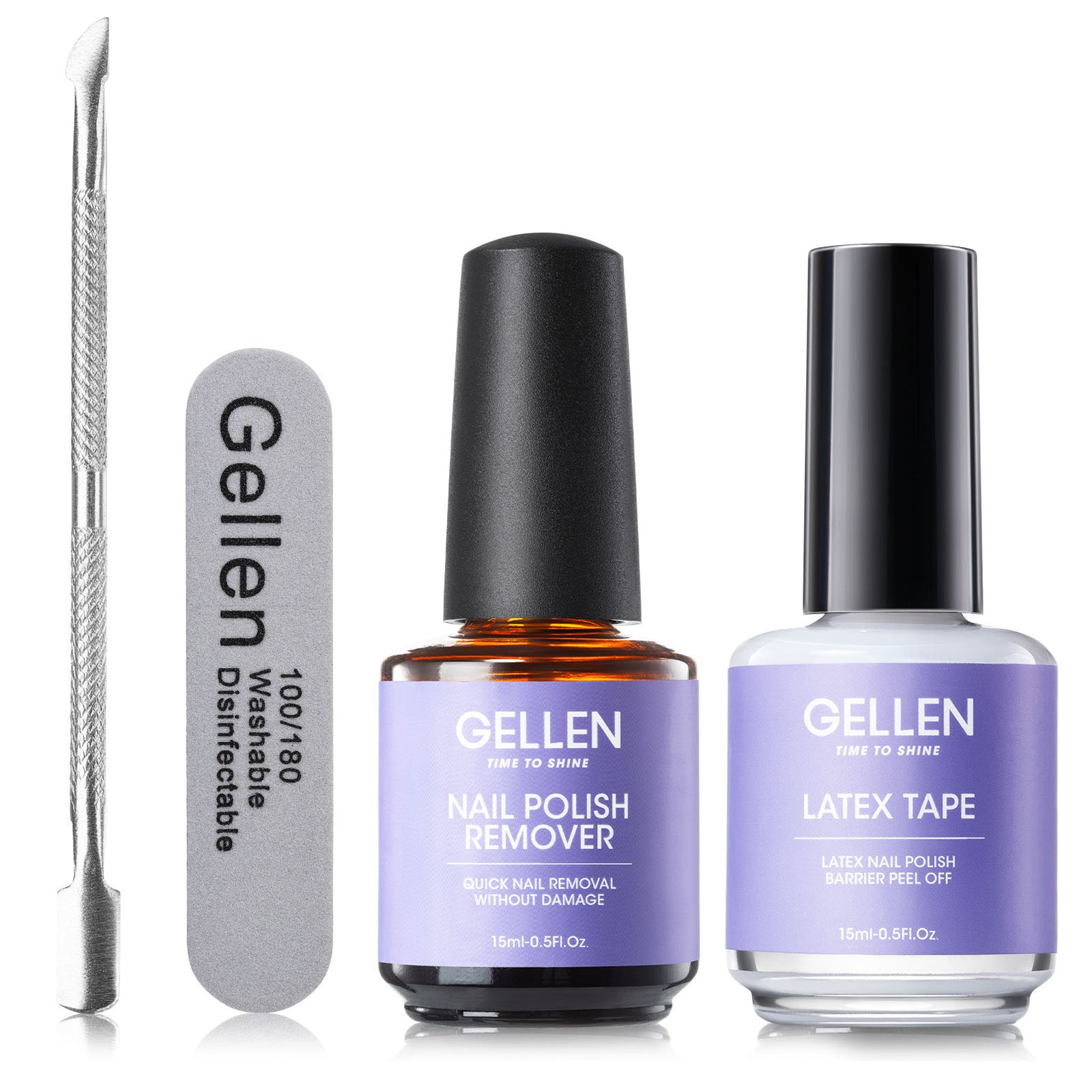 Gellen Gel Polish Remover Kit - 15ml (UK)