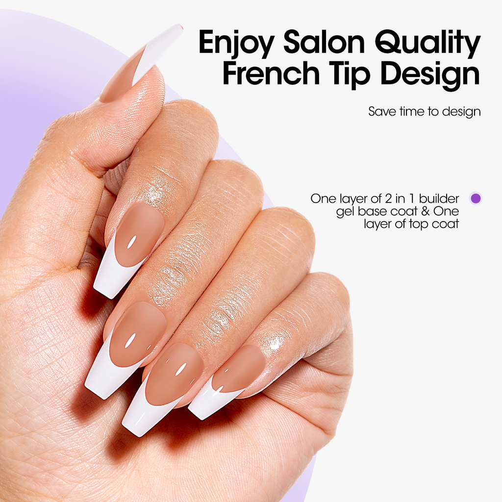 Gellen Pink Press on Nails Kit - French Tips Press on Nails 240pcs