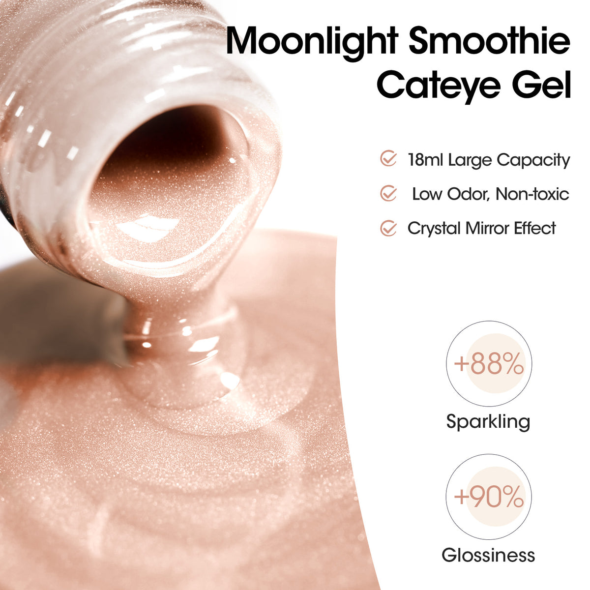 1002 Nude Cat Eye Gel Nail Polish 18ml