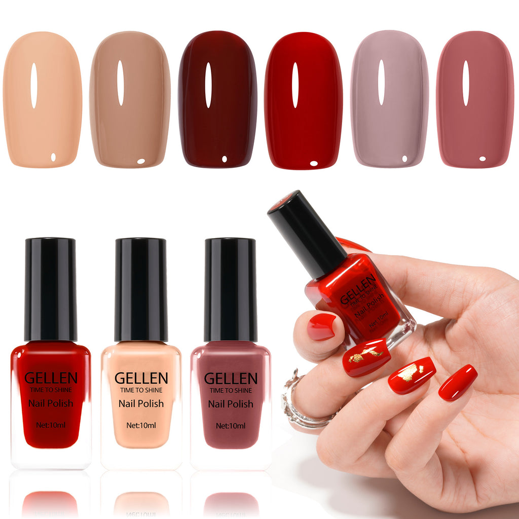 Velvet Rose 6 Colors Nail Polish Set 10ml