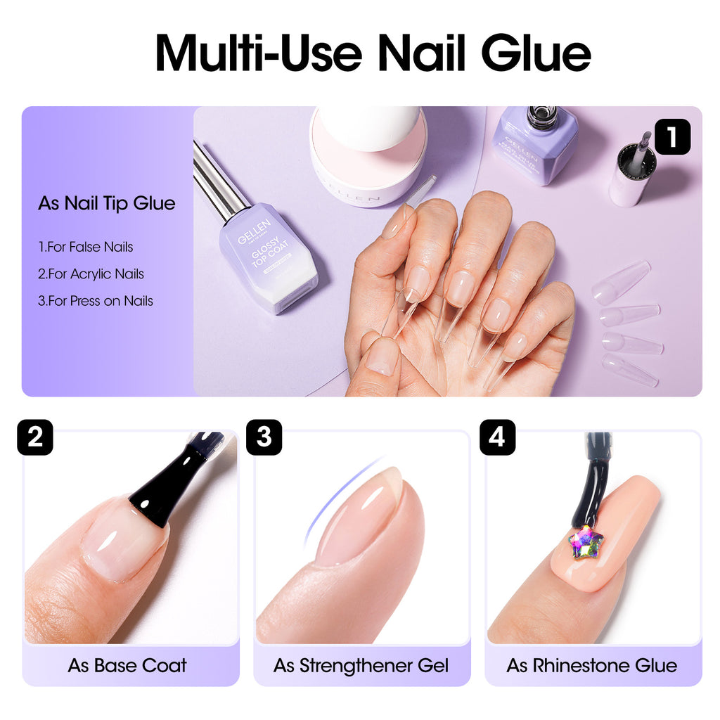 4 in 1 Nail Glue for Nail Tips 18ml