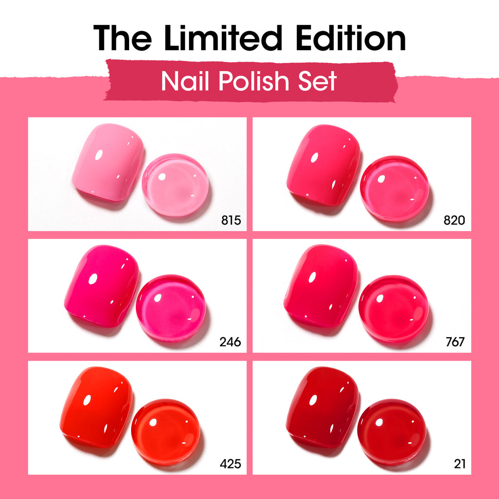 Love's Palette 6 Colors Nail Polish Set