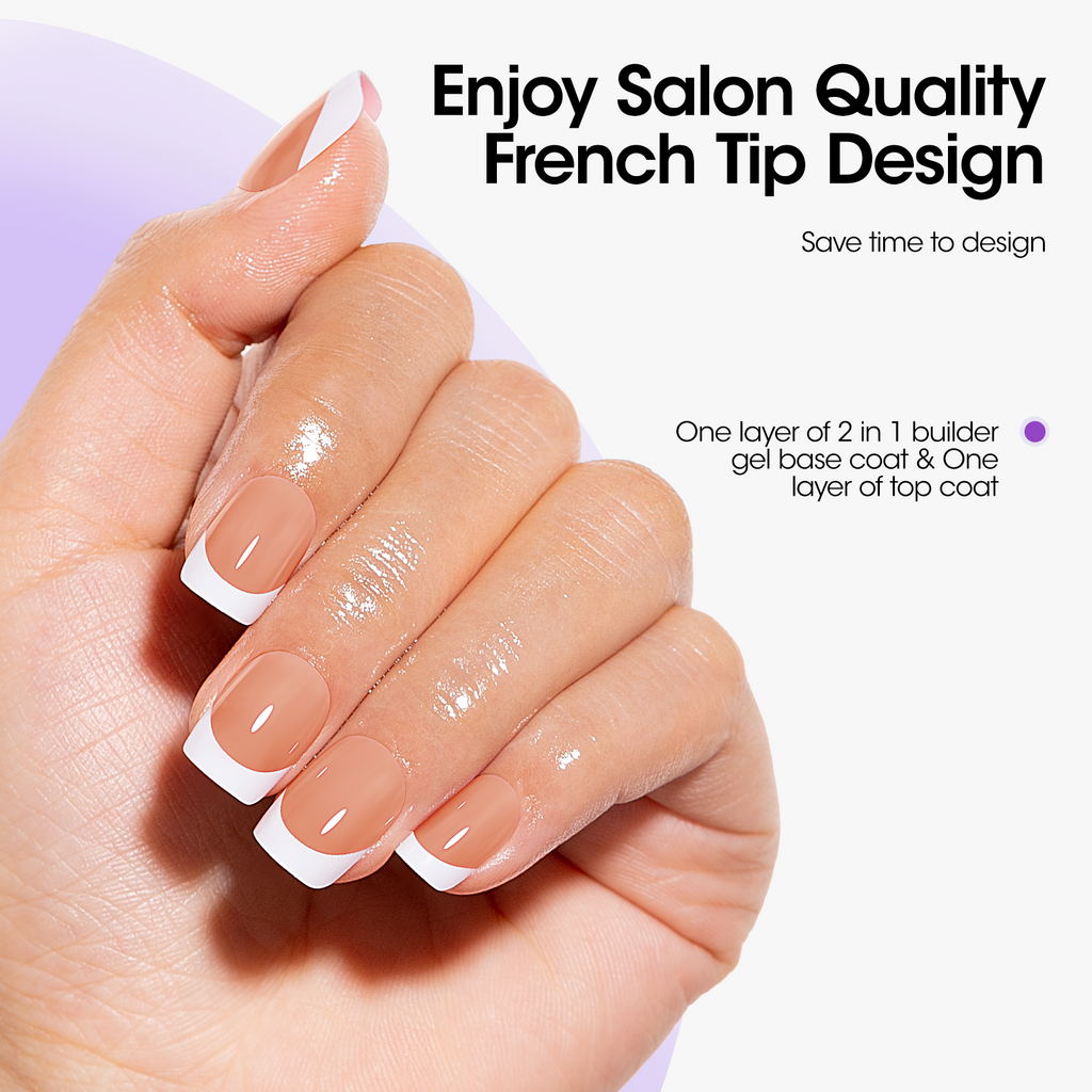 Gellen Pink Press on Nails Kit - French Tips Press on Nails 240pcs
