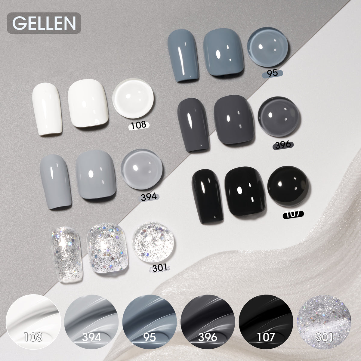 Frozen Echo 6 Colors Nail Polish Set 10ml