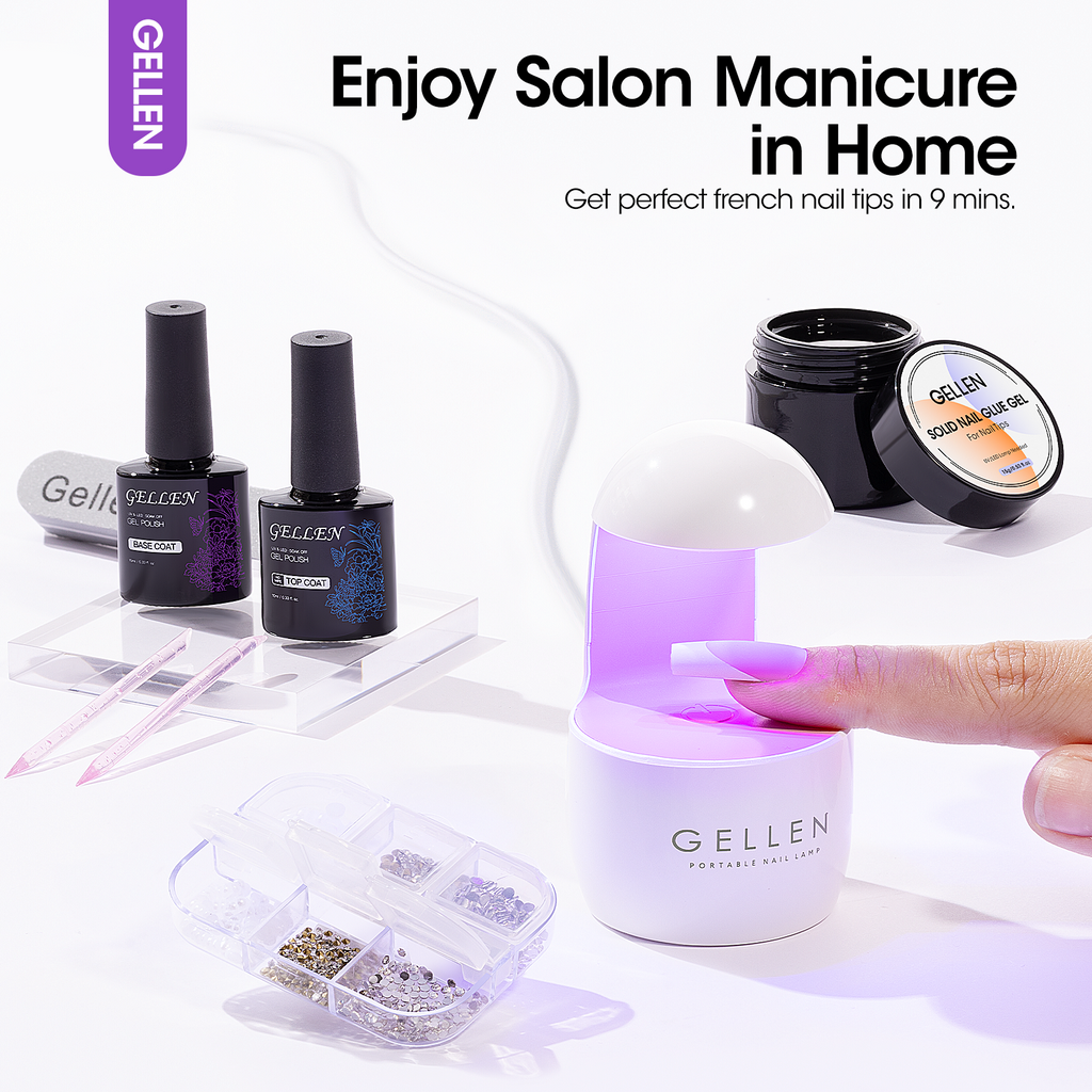 Gellen Pink Press on Nails Kit - French Tips Press on Nails 240pcs