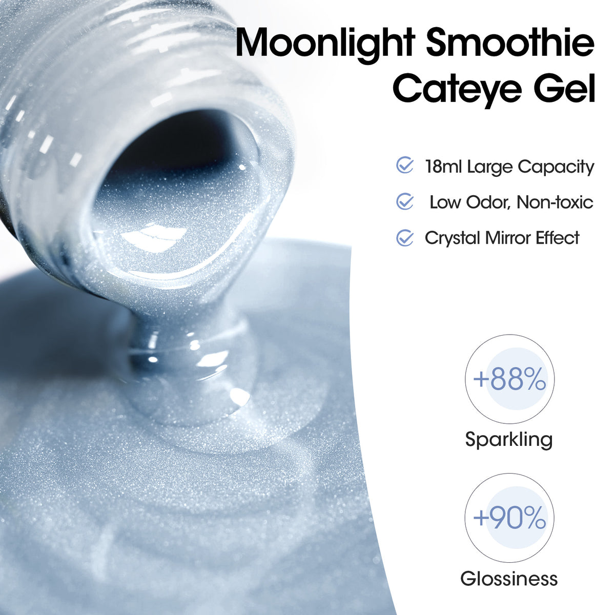 1003 Blue Cat Eye Gel Nail Polish 18ml