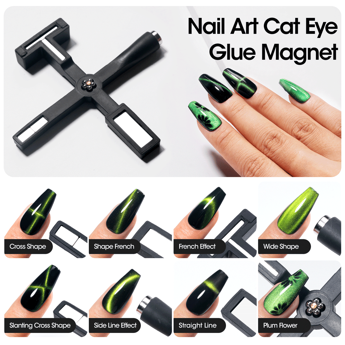 5 in 1 Nail Magnet for Cat Eye Gel Polish