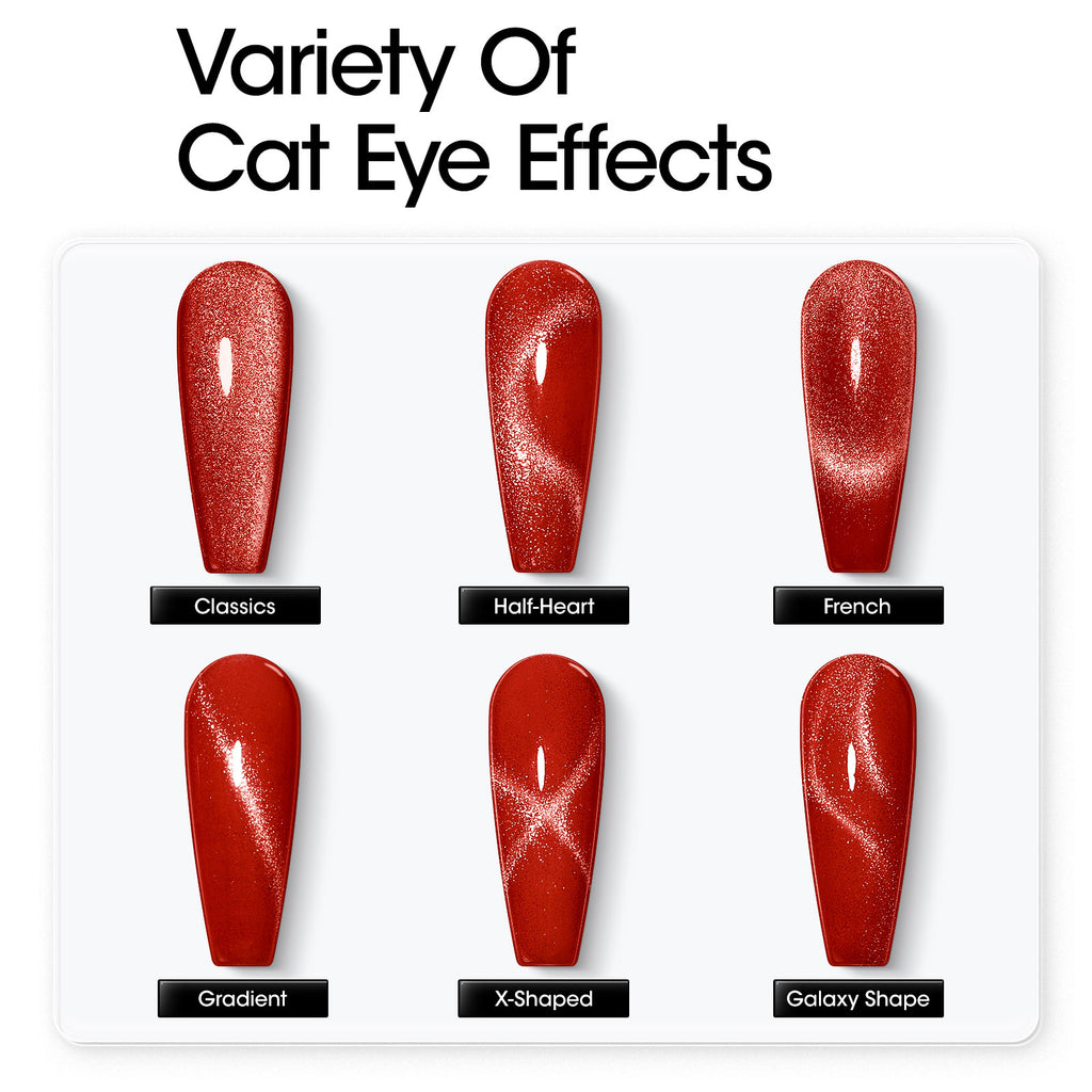 Ruby Radiance Cat Eye Magnetic Gel 6 Colors 10ml