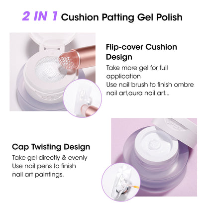 Gellen Cushion Ombre Gel Polish With Double-Head Silicone Pen