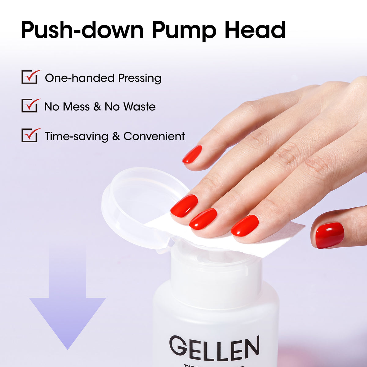 Gellen Nail Polish Remover with Pump, 180ml