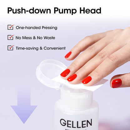 Gellen Nail Polish Remover with Pump, 180ml