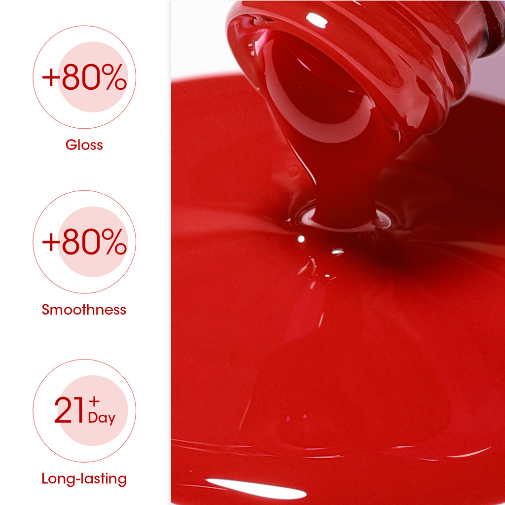 Red Gel Nail Polish 18ml