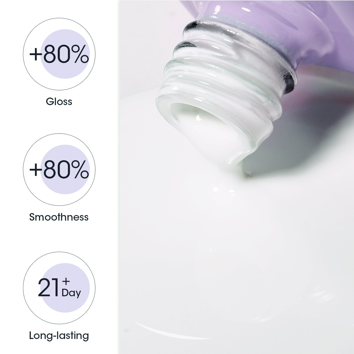 Gellen White Gel Nail Polish #108, 18ml
