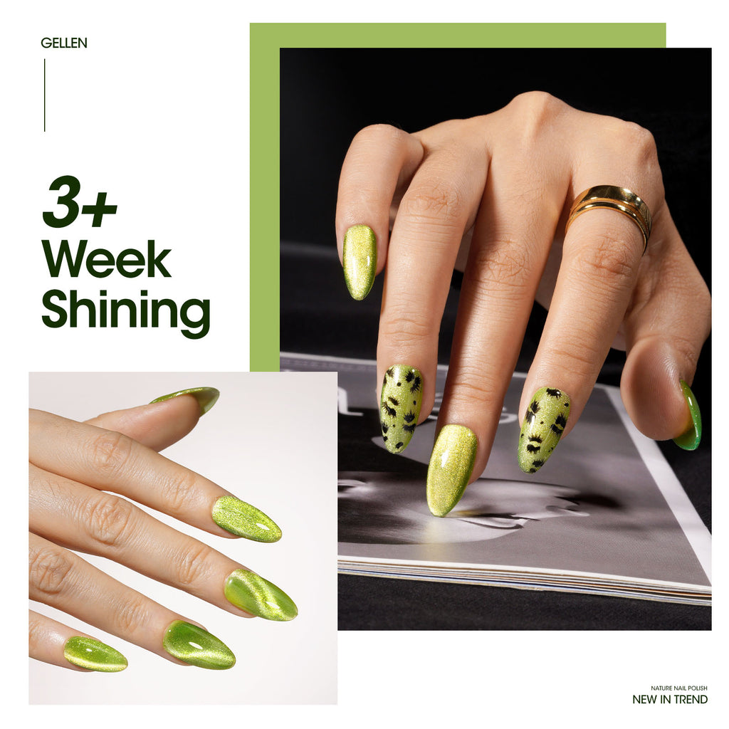 M358 Green Cat Eye Gel Nail Polish 18ml