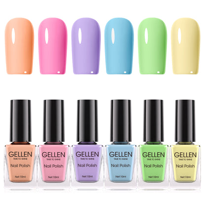 Macaron 6 Colors Nail Polish Set