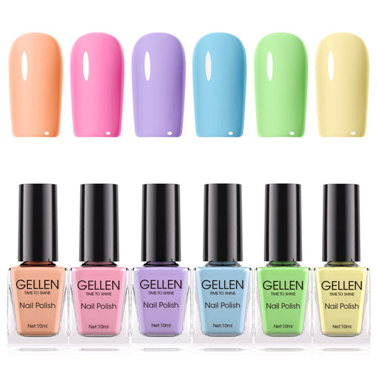 Macaron 6 Colors Nail Polish Set