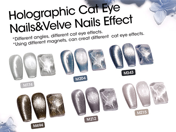 Stellar Sparkle Cat Eye Magnetic Gel 6 Colors 10ml