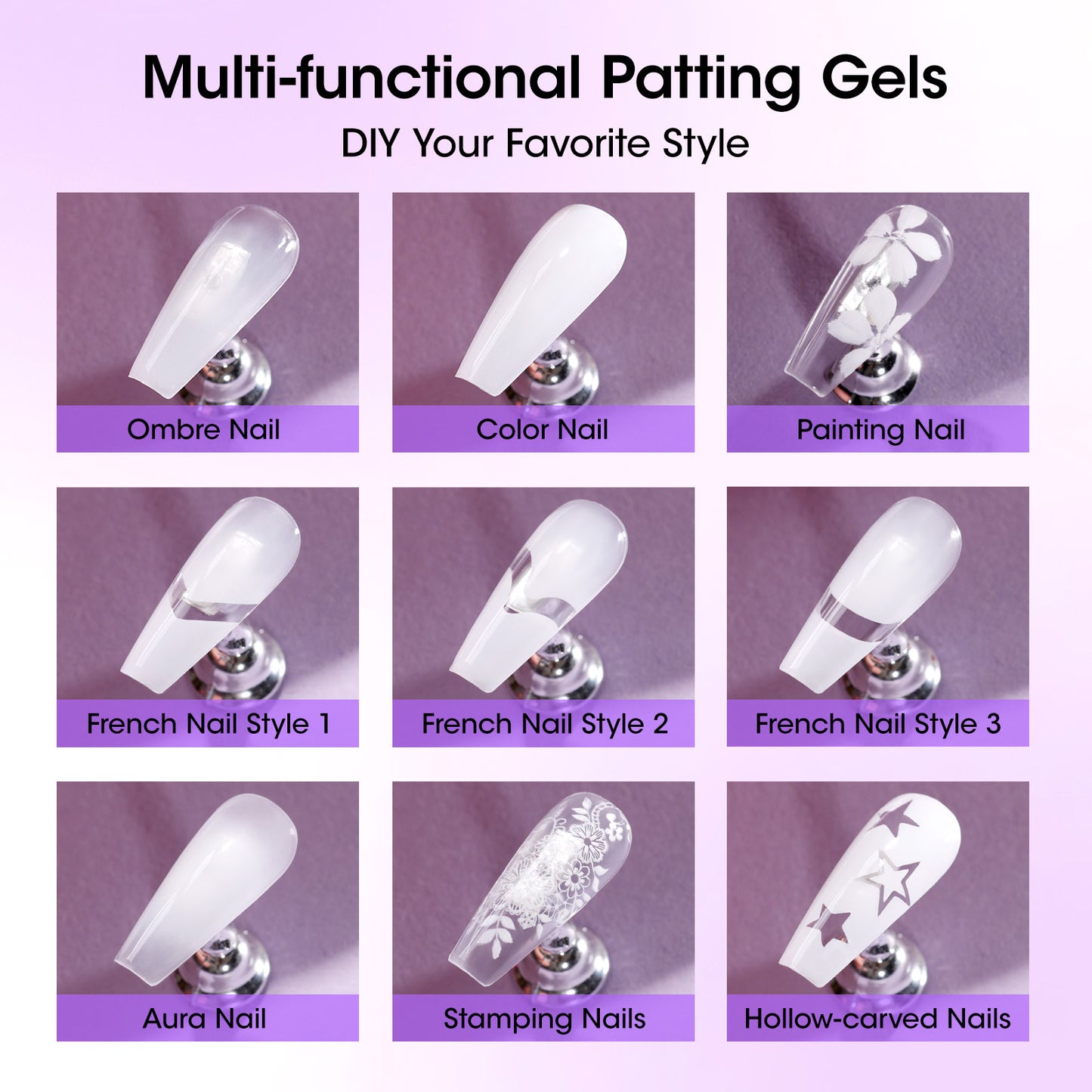 Gellen Cushion Ombre Gel Polish With Double-Head Silicone Pen