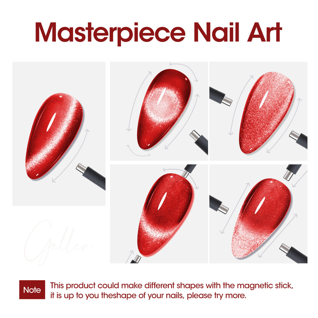 M505 Red Cat Eye Gel Polish 18ml
