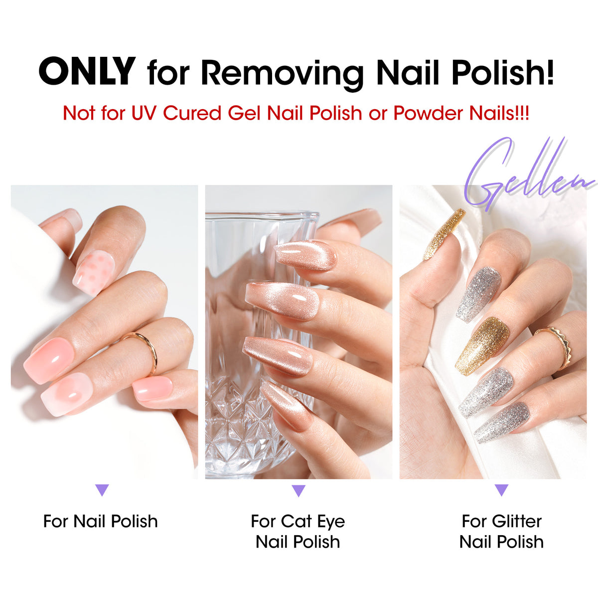 Gellen Nail Polish Remover with Pump, 180ml