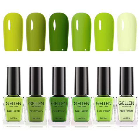 Olive Grove 6 Colors Nail Polish Set