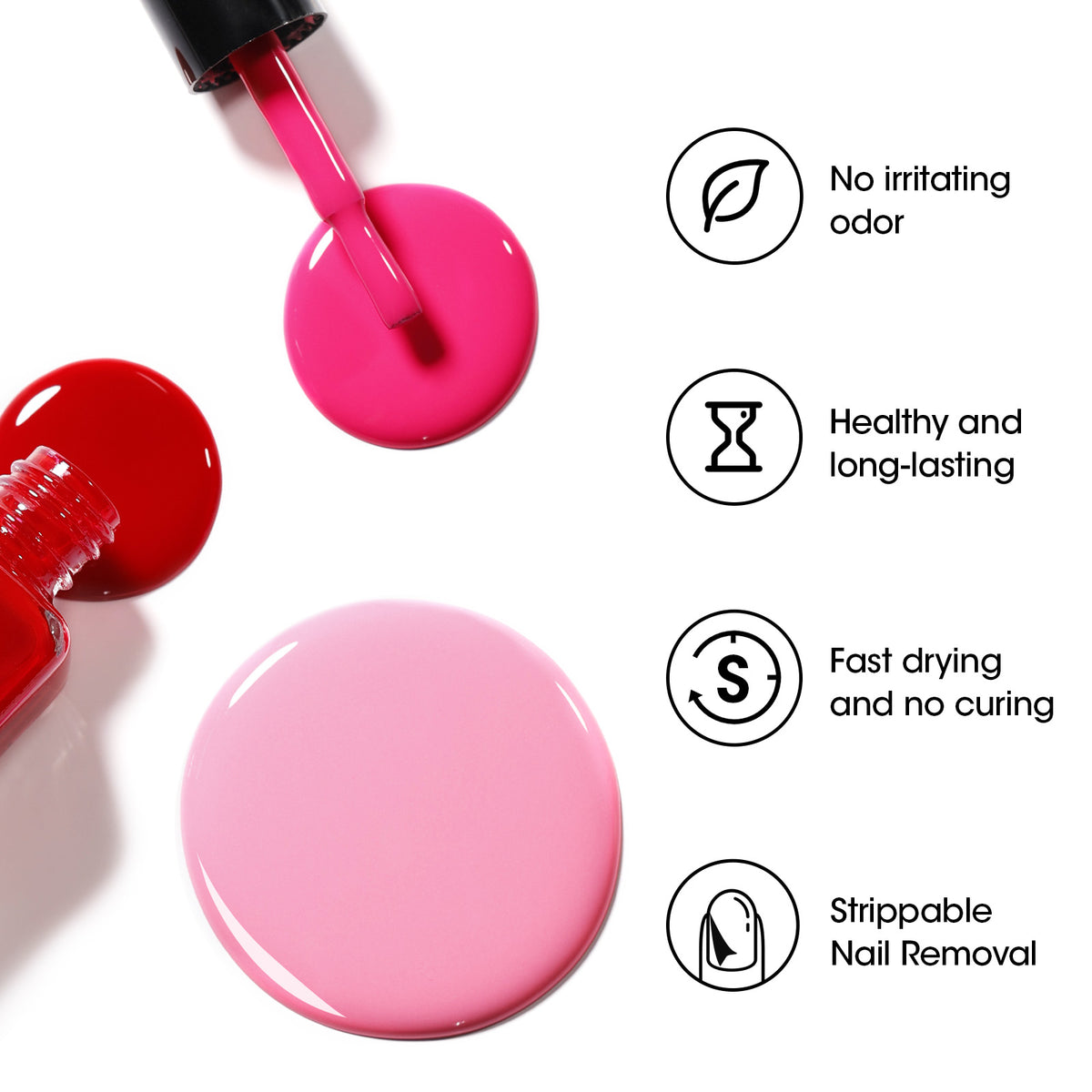 Love's Palette 6 Colors Nail Polish Set