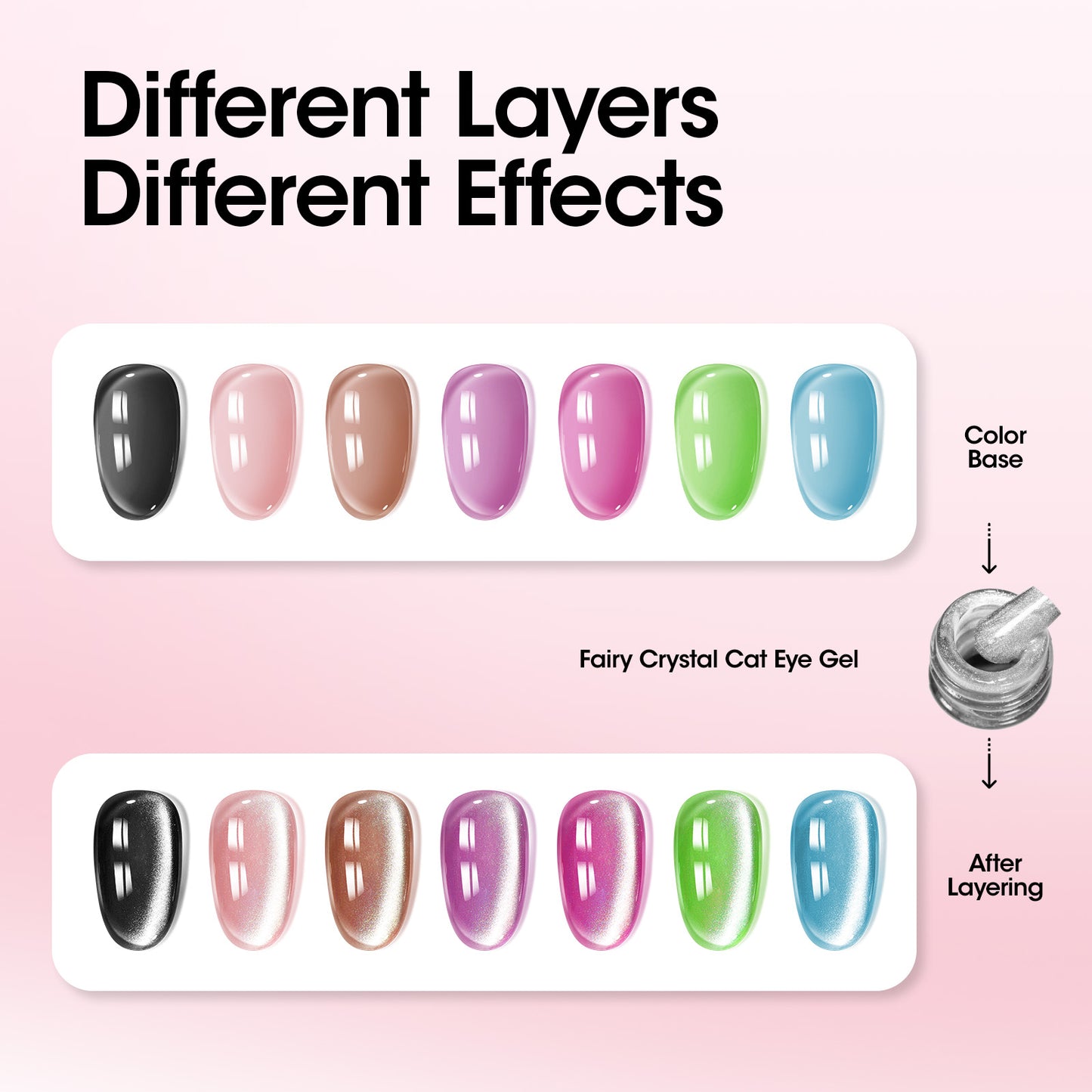 Gellen Silver Cat Eye Gel Nail Polish 993