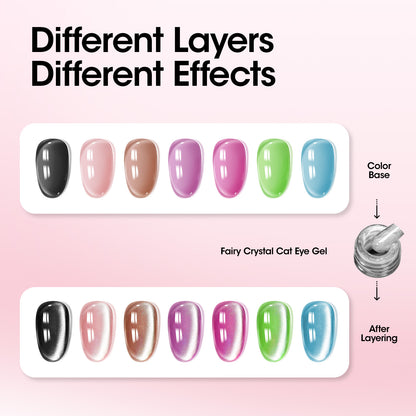 Gellen Silver Cat Eye Gel Nail Polish 993
