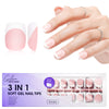 Gellen French Tip Nails, 150 pcs Light Pink French Tip Press on Nails