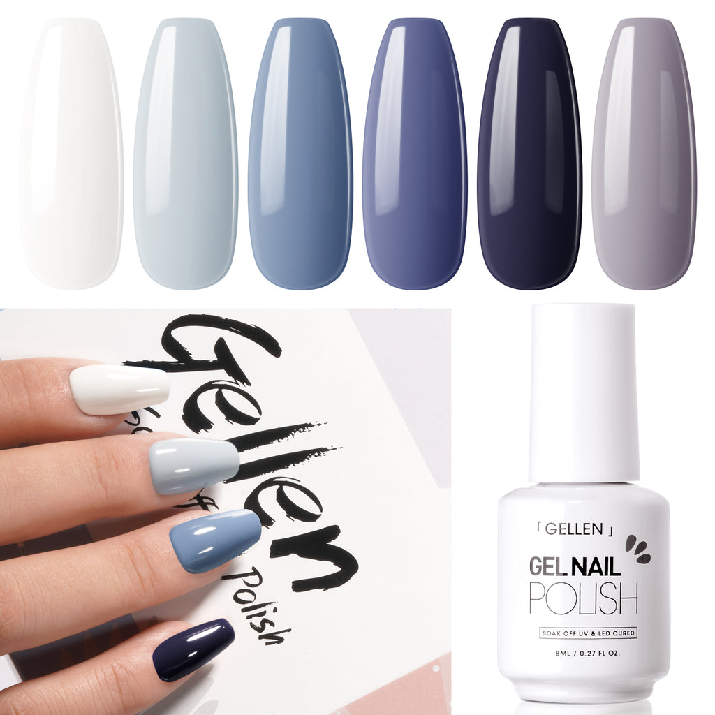 Midnight Sky 6 Colors Gel Nail Polish Set 8ml